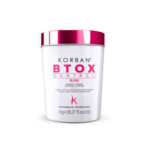Korban Btox Control Blond plaukus atstatanti botokso procedūra šviesiems plaukams, 1 kg.