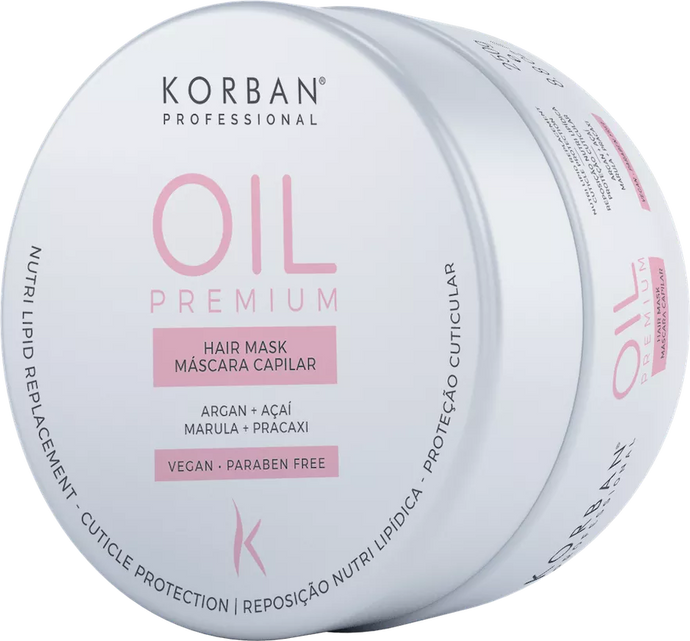Korban Oil Premium drėkinanti plaukų kaukė, 250 g.