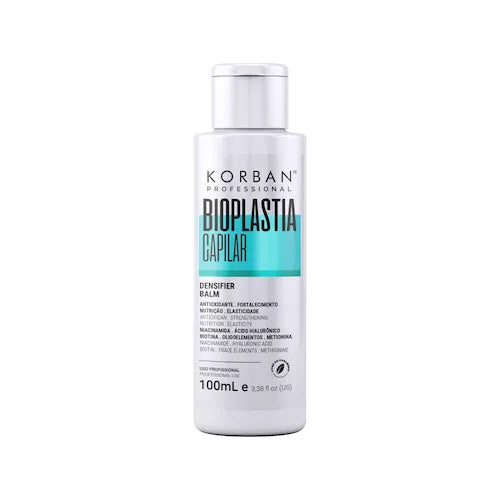 Korban Bioplastia Capilar Densifier Balm intensyviai atstatanti plaukų kaukė, 100 ml.
