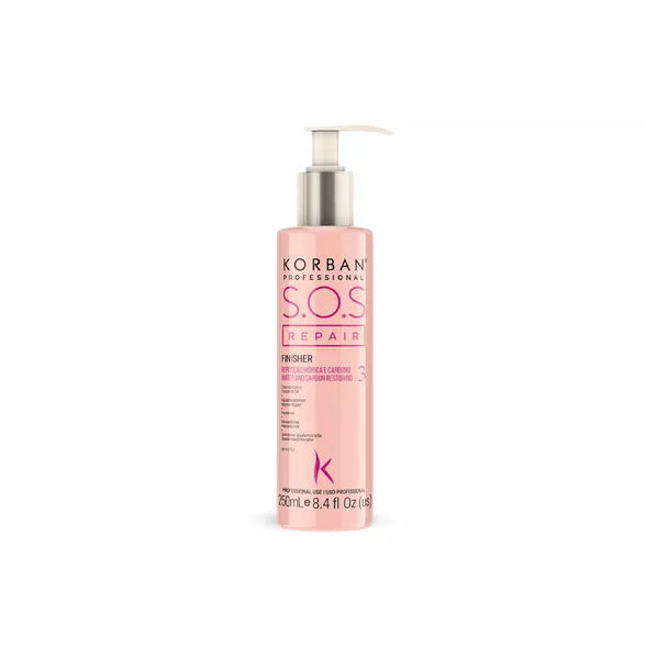 Korban S.O.S Repair Finisher plaukų serumas procedūros užbaigimui, 250 ml.
