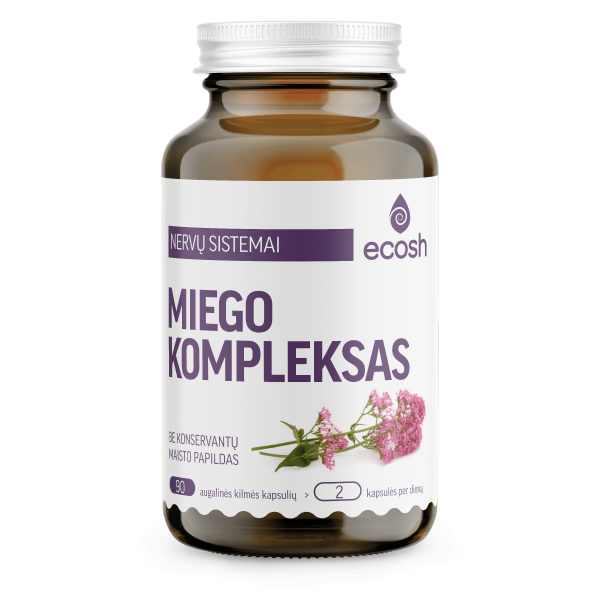 Miego kompleksas (su melatoninu), 90 kapsulių