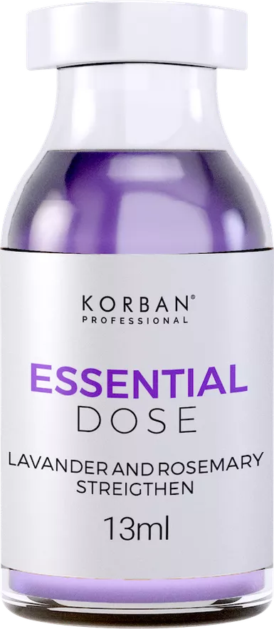Korban Essential Dose plaukų atstatymo procedūra