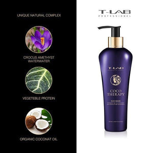 KAUKĖ PLAUKŲ ATSTATYMUI T-LAB COCO THERAPY 300ML