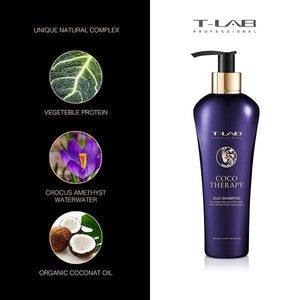 ŠAMPŪNAS PLAUKŲ ATSTATYMUI T-LAB COCO THERAPY 300ML